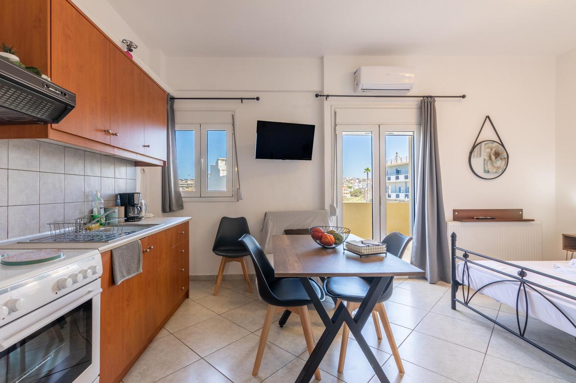 Studio On The Closest Beach To The City! Amoudara Lasithiou エクステリア 写真